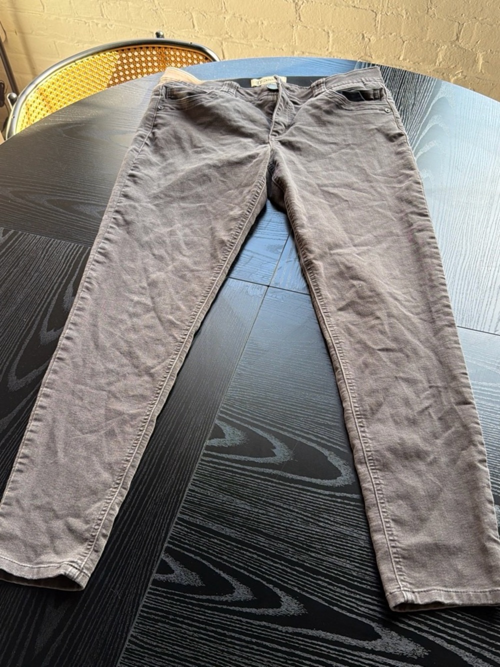 Men's Slim Straight Jeans - Light Gray